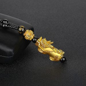 Vòng đeo cổ tỳ hưu mạ vàng 24K