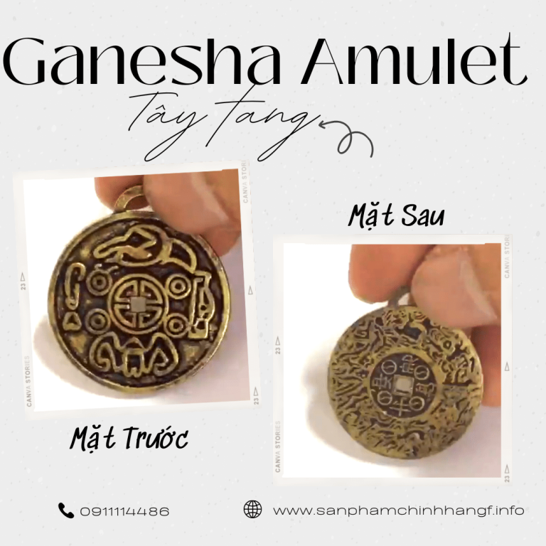 Ganesha Amulet bùa hộ mệnh tây tạng